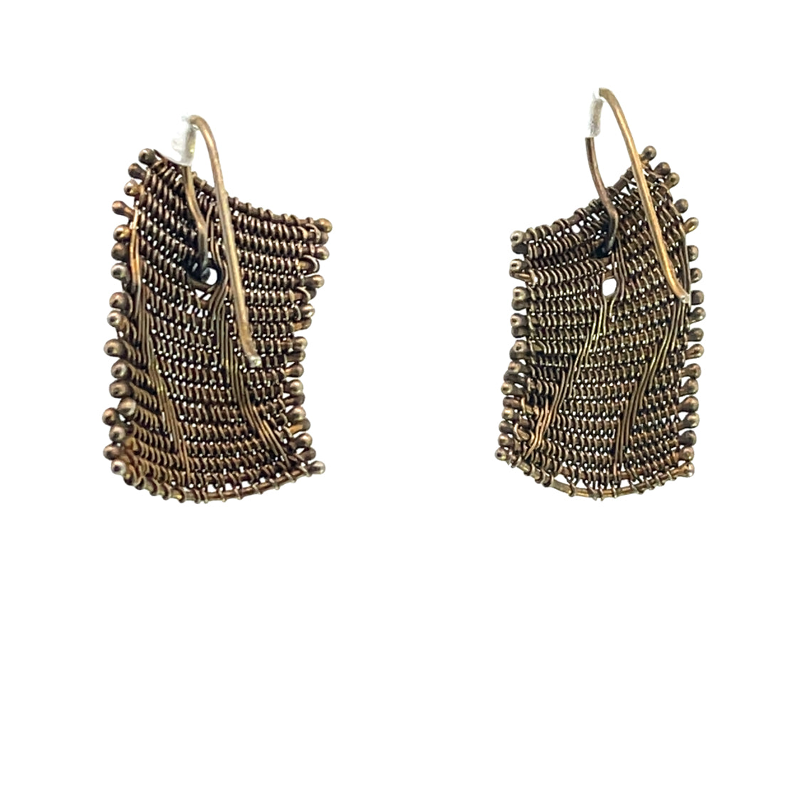 Barbara Patrick 14KY gold woven earrings