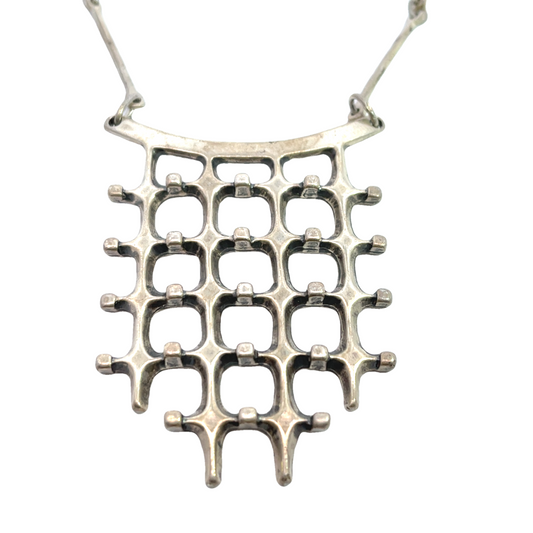 Uni Anderson Sterling Silver Modern Design Necklace