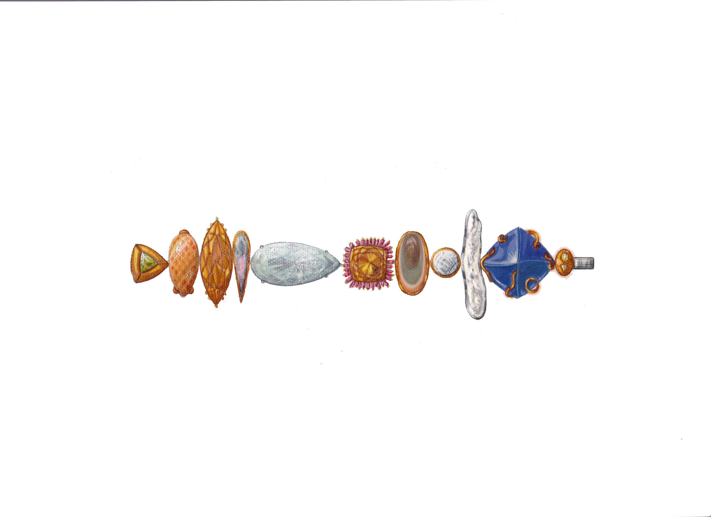 Chalcedony Bauble Bracelet
