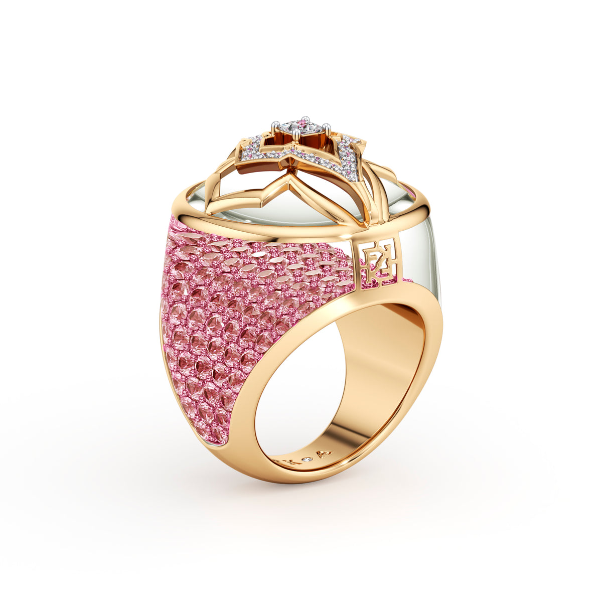 Blush Globetrotter Ring
