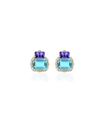 Gossip Two-Tone Stud Earrings
