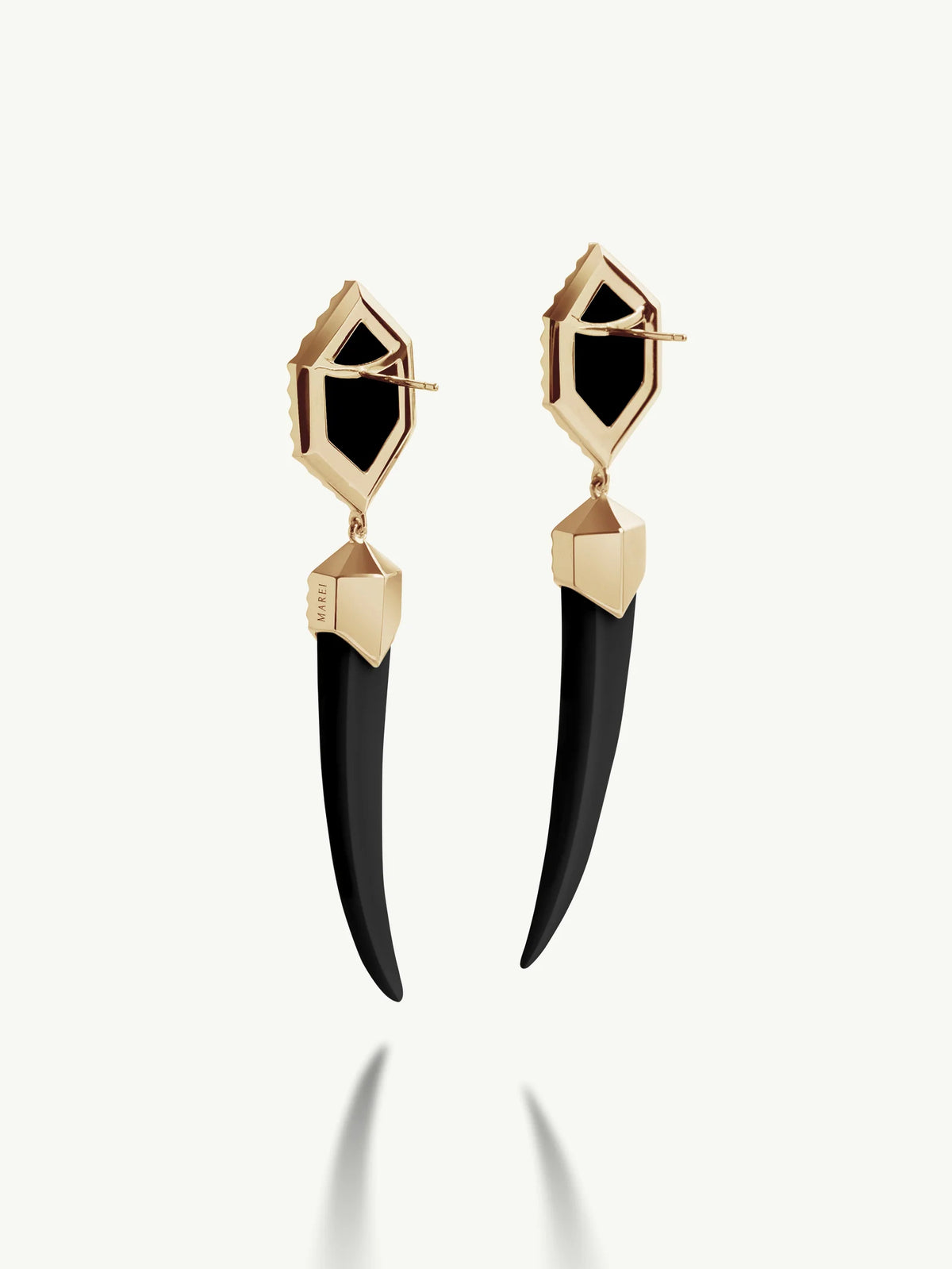 Alexandria Horn Talisman Drop Earrings