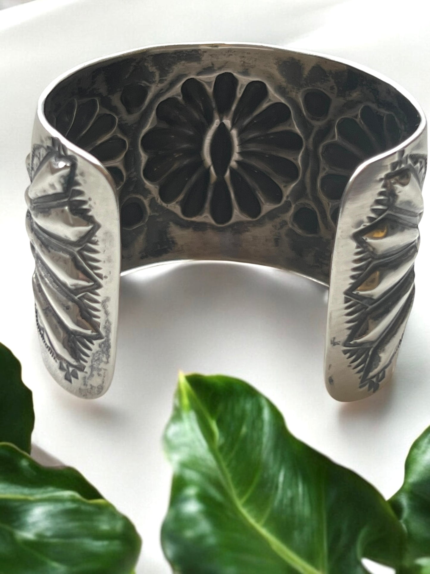 Elvira Bill Sterling Silver Repousse Cuff